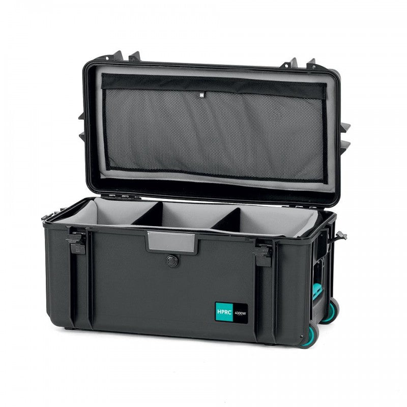 HPRC 4300W Plastični kofer sa kotačima (ispuna-mekani umetak sa pregradama) Blue Bassano