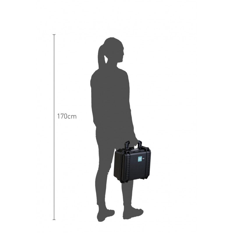 HPRC 2300 Plastični kofer (ispuna-spužva) Blue Bassano