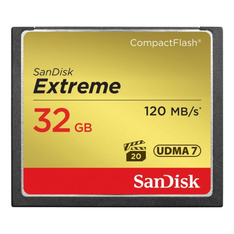 SanDisk memorijska kartica Extreme CF  32GB 120MB/s, 85MB/s write, UDMA7