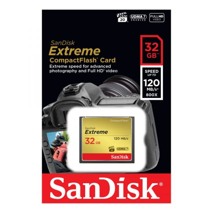 SanDisk memorijska kartica Extreme CF  32GB 120MB/s, 85MB/s write, UDMA7