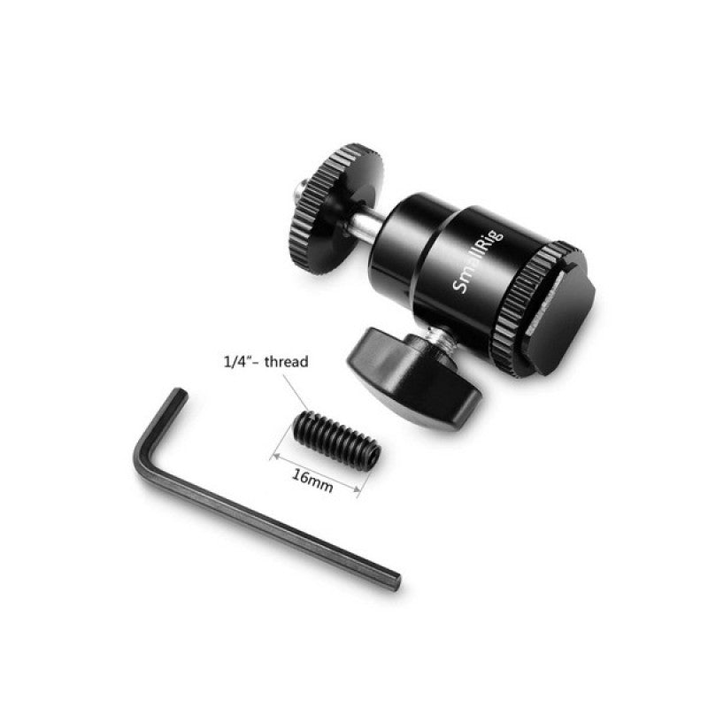 SmallRig 761 Kugla glava 1/4" sa Hot-shoe nastavkom