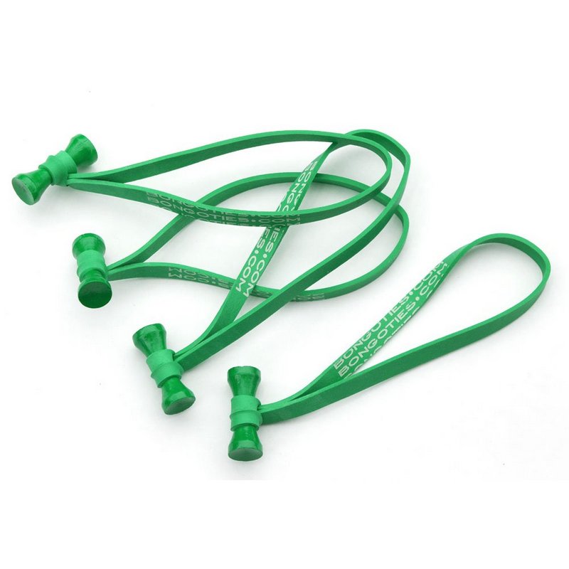 BongoTies wrap, gumice za vezanje kablova pak 1/10 (Zelene)