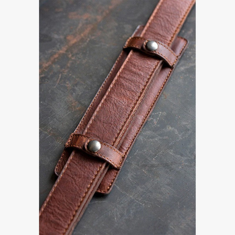 BRONKEY ROMA Cognac kožna foto torba