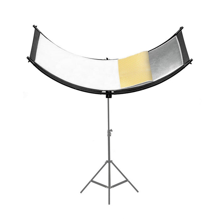 Caruba Curved face reflector - dodatno platno - sunlight (zlatno/srebrna), bijela - EYELIGHTER