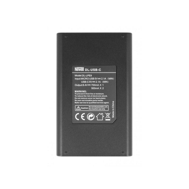 Newell Punjač Dual DL-USB-C za Canon LP-E8