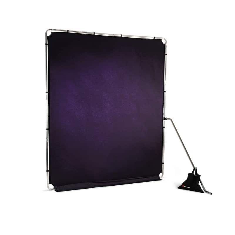 Manfrotto EzyFrame Vintage pozadina 2x2.3m Aubergine / s okvirom