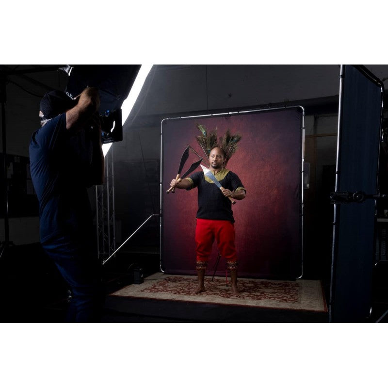 Manfrotto EzyFrame Vintage pozadina 2x2.3m Crimson / s okvirom