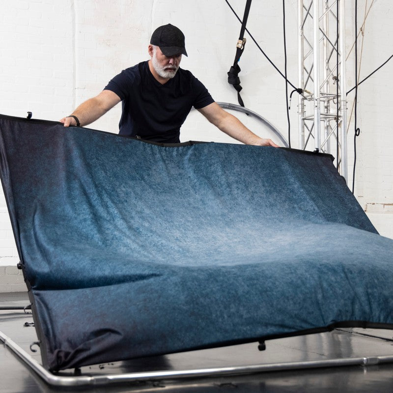 Manfrotto EzyFrame Vintage pozadina 2x2.3m Ink / s okvirom