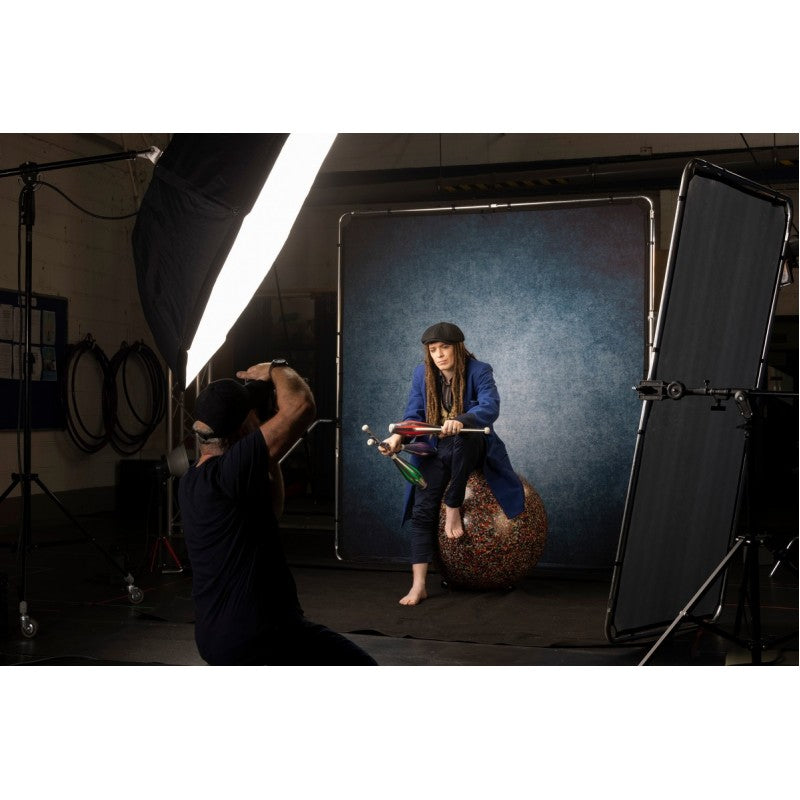 Manfrotto EzyFrame Vintage pozadina 2x2.3m Ink / s okvirom