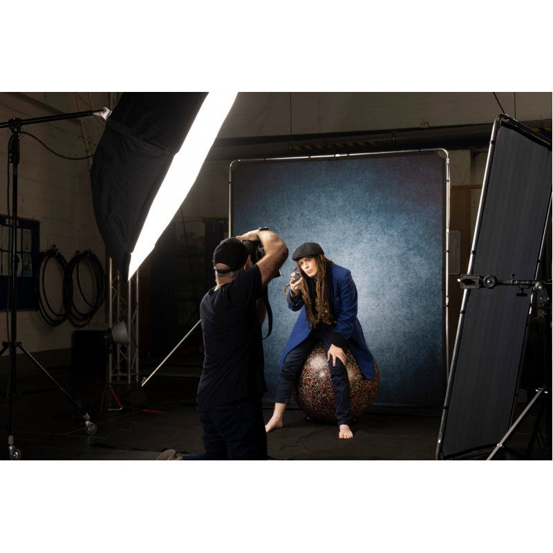 Manfrotto EzyFrame Vintage pozadina 2x2.3m Ink / s okvirom