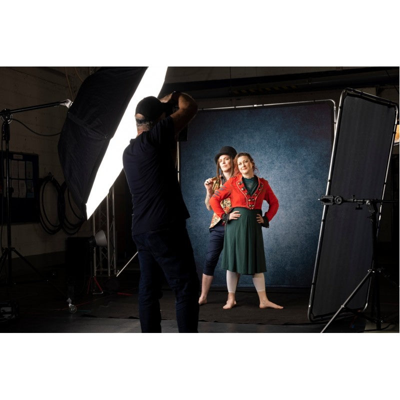 Manfrotto EzyFrame Vintage pozadina 2x2.3m Ink / s okvirom