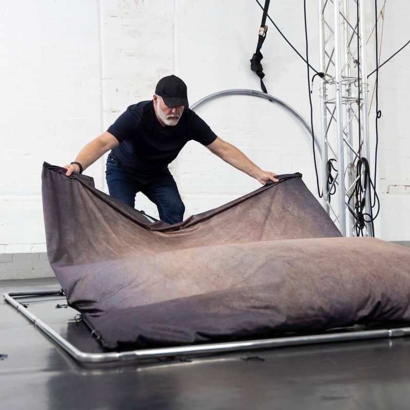 Manfrotto EzyFrame Vintage pozadina 2x2.3m Walnut / s okvirom