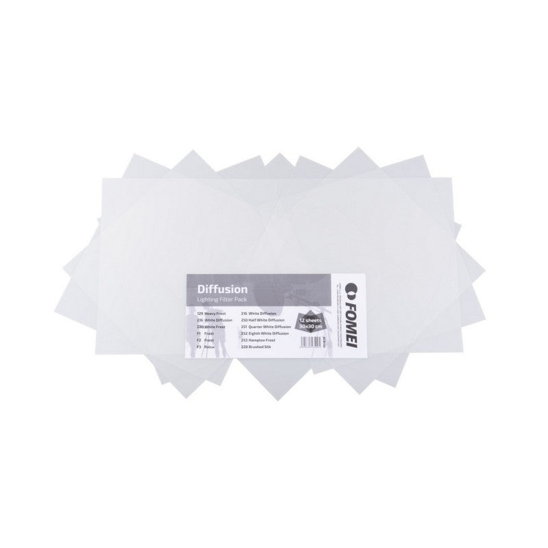 Fomei Filter set DIFFUSION / set gel filtera za rasvjetu 30x30cm /12komada