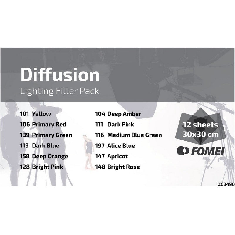 Fomei Filter set DIFFUSION / set gel filtera za rasvjetu 30x30cm /12komada