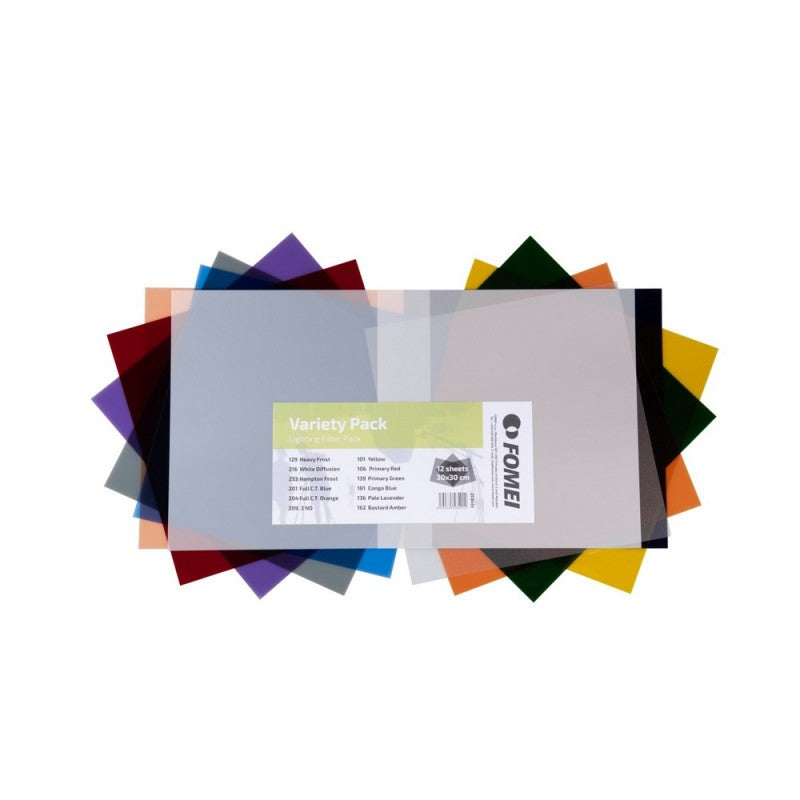 Fomei Filter Kit VARIETY PACK / set gel filtera za rasvjetu 30x30cm /12komada