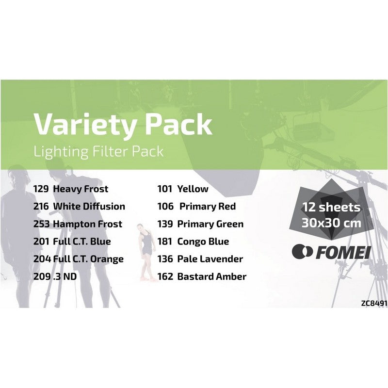 Fomei Filter Kit VARIETY PACK / set gel filtera za rasvjetu 30x30cm /12komada