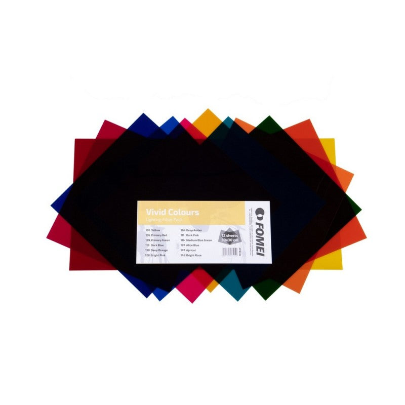 Fomei Filter Kit VIVID COLOURS / set gel filtera za rasvjetu 30x30cm /12komada