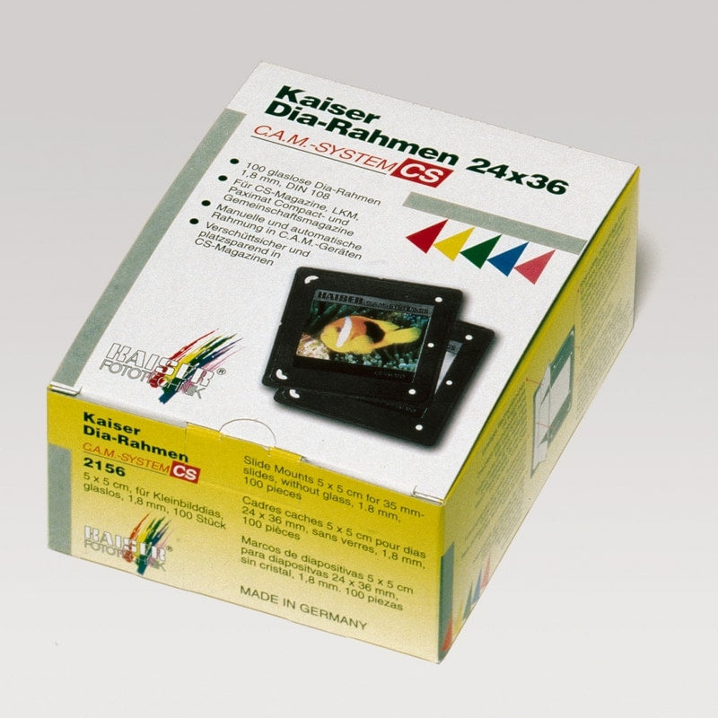 Kaiser 2156 C.A.M./CS Slide Mounts /dia ramice 24x36  / 100kom