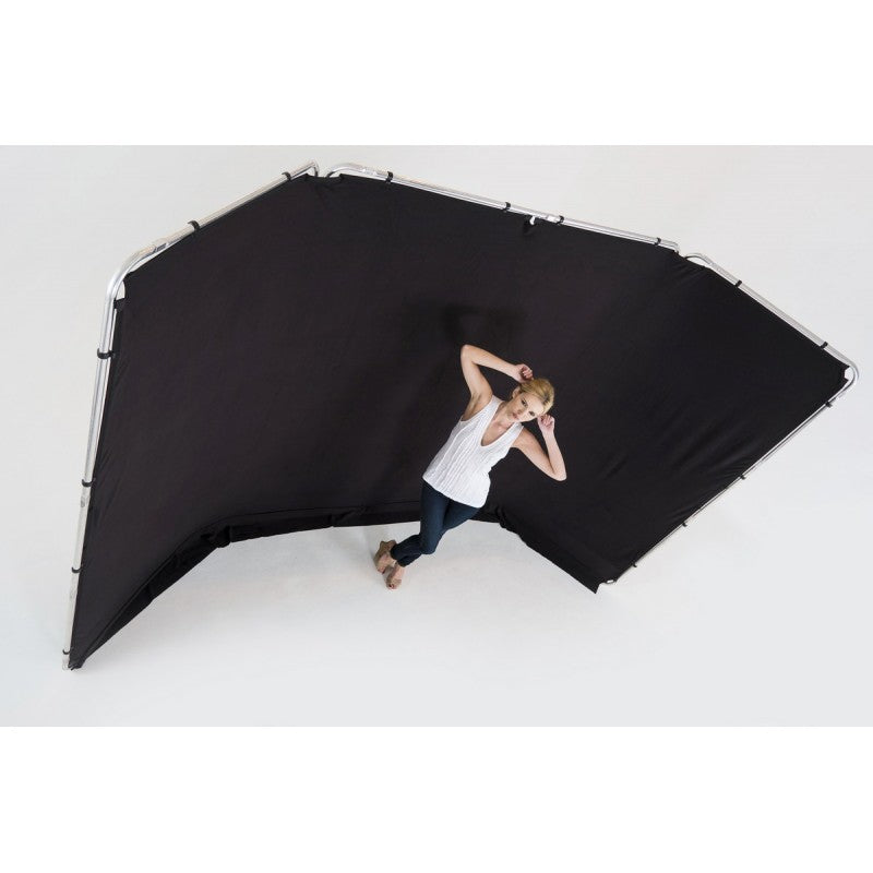 Lastolite PANORAMIC BLACK 4m x 2,3m - pozadina sa okvirom crna