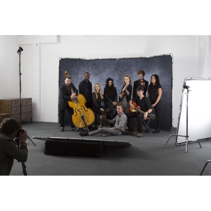 Lastolite PANORAMIC GRANITE 4m x 2,3m - pozadina sa okvirom granit siva