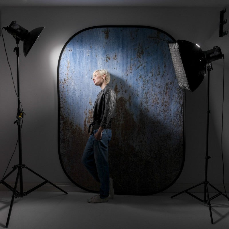 Lastolite Urban Rusty Metal/Plaster Wall 1,5x2,1m - pozadina na okviru