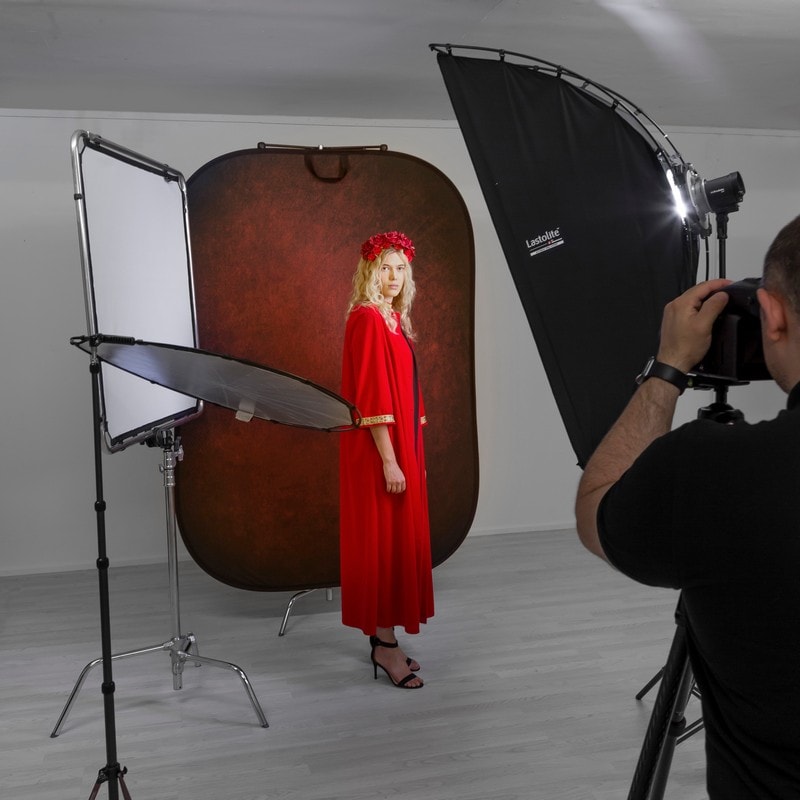 Manfrotto Vintage Aubergine/Crimson 1,5x2,1m - pozadina na okviru