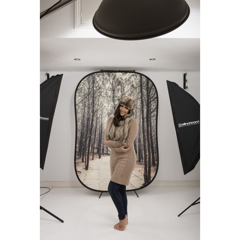 Lastolite PERSPECTIVE Stone steps/Winter trees 1,5x2,1m - pozadina na okviru