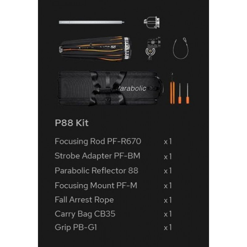 Godox Reflektor Parabolic P88 zoom box kit - sklopivi parabolični reflektor / SET
