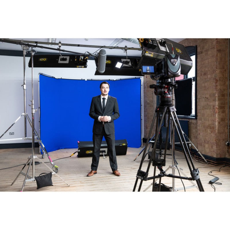 Lastolite PANORAMIC CHROMAKEY BLUE 4m x 2,3m - pozadina sa okvirom Chromakey plava