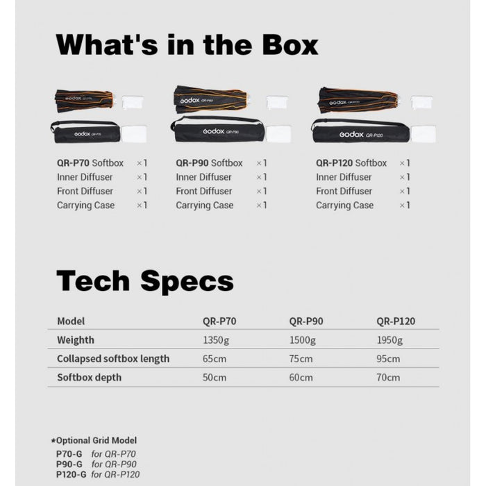 Godox Softbox QR-P90 Quick release parabolic softbox (sklopivi)