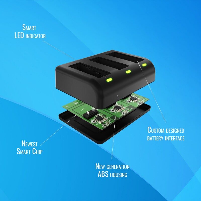 Newell Punjač SDC-USB GoPro Hero 9/10/11/12 bat. AHDBT-901 (trostruki)