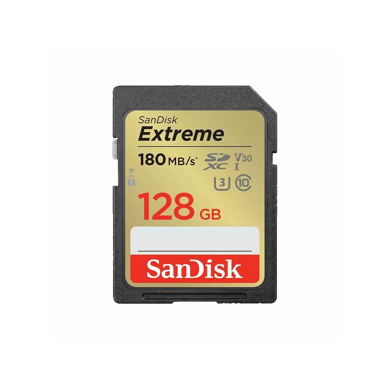 SanDisk memorijska kartica Extreme SDXC Card 128GB 180MB/s V30 UHS-I U3, 4K