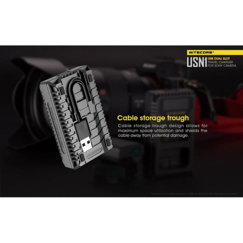 Nitecore Punjač USB USN1 Dvostruki putni (Sony NP-FW50)