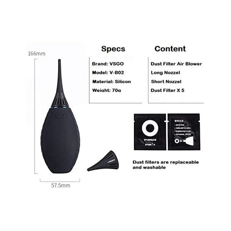 VSGO V-B02E puhalica/pumpica za zrak / Air Move + 5 filtera + long + short /Air Blower