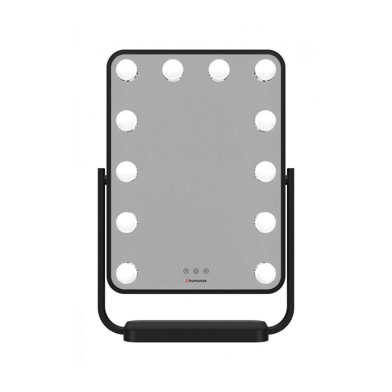 Humanas HS-HM01B make-up ogledalo sa LED osvjetljenjem / veliko / Crno