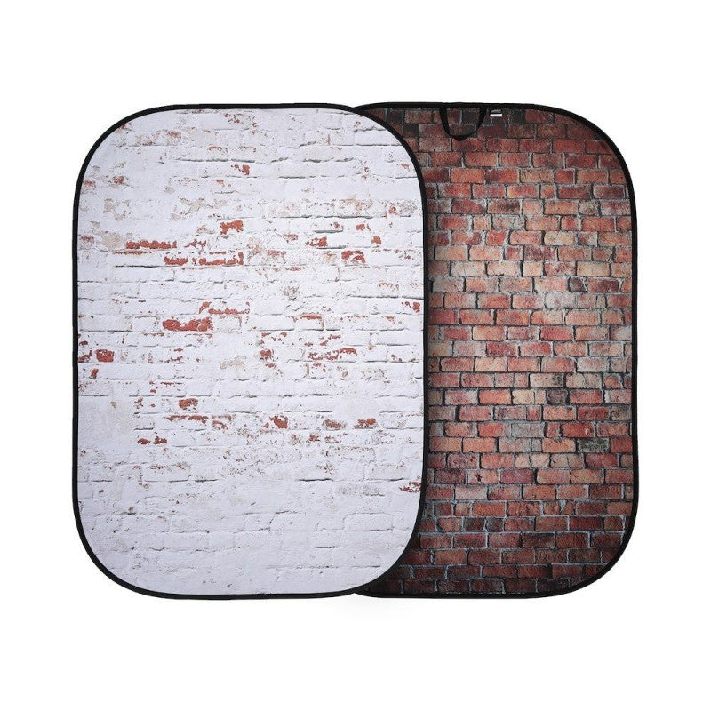 Lastolite Urban Classic Red/Distressd White Brick 1,5x2,1m - pozadina na okviru