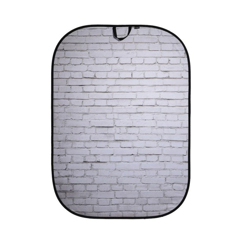 Lastolite Urban Painted white brick / Industrial gray brick 1,5x2,1m - pozadina na okviru