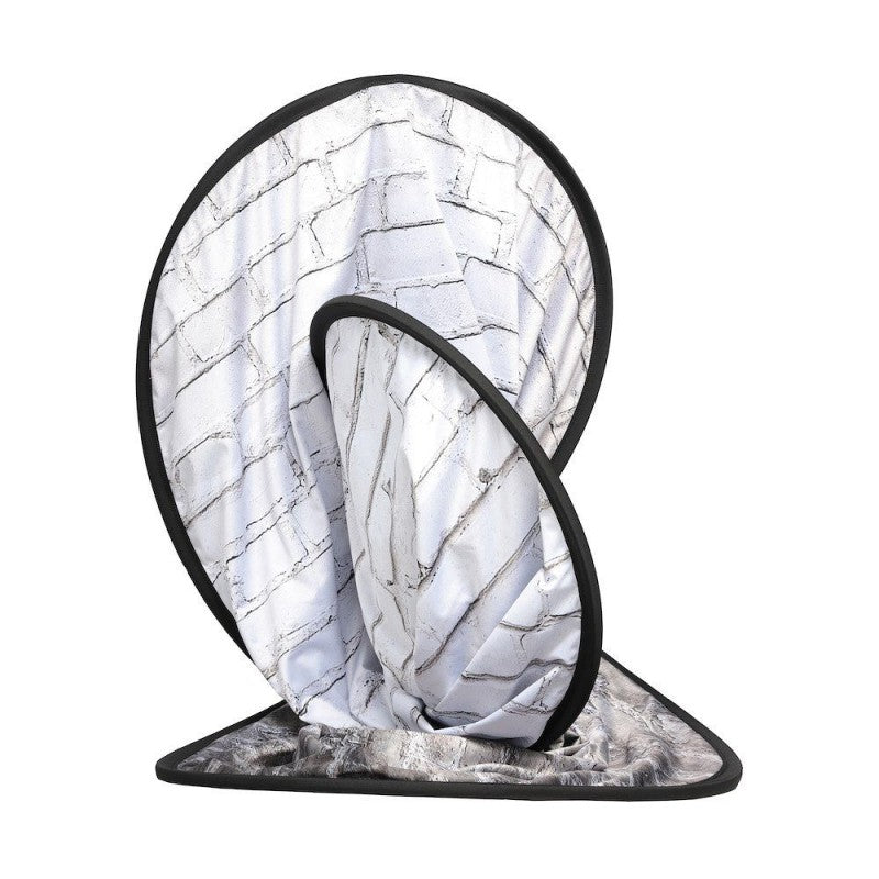 Lastolite Urban Painted white brick / Industrial gray brick 1,5x2,1m - pozadina na okviru