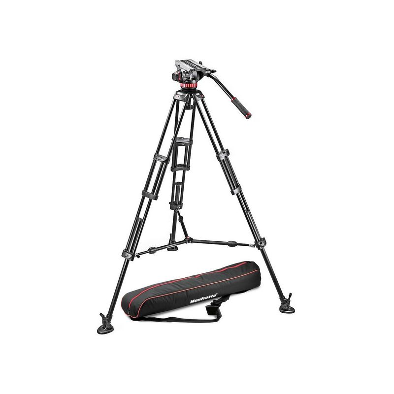 Manfrotto MVH502A,546BK-1 Twin Alu video stativ