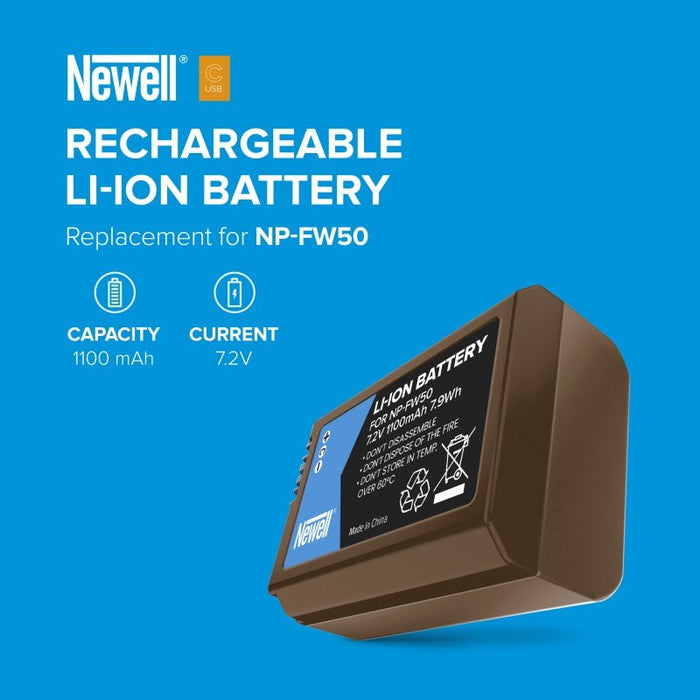 Newell baterija za Sony USB-C NP-FH500H 7,2V 2300mAh
