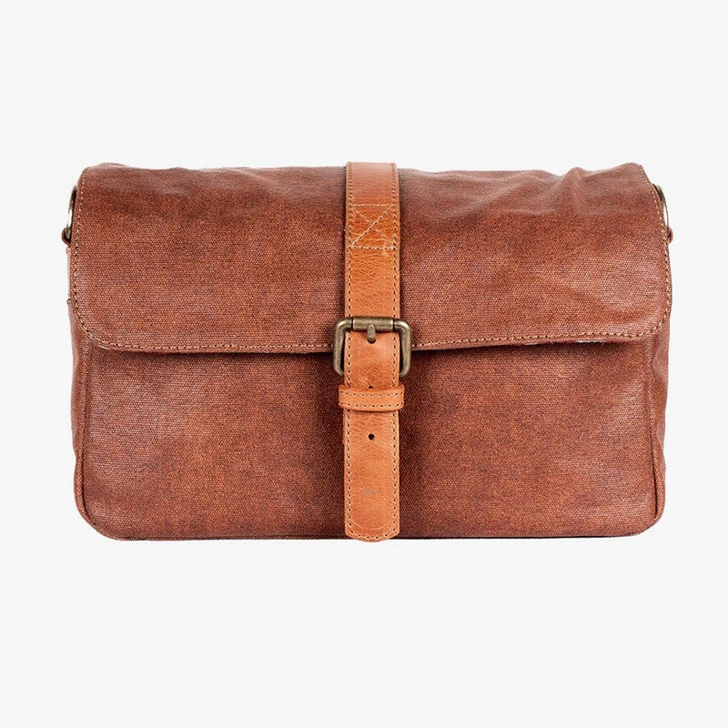 BRONKEY PARIS Coffee Waxed Canvas foto torba