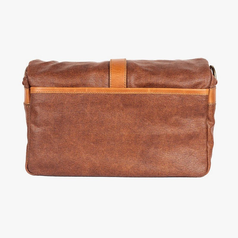 BRONKEY PARIS Coffee Waxed Canvas foto torba