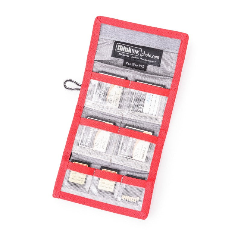 Think Tank Pee Wee Pixel Pocket Rocket™ RED, etui za 4 CF + 3 SD memorijske kartice