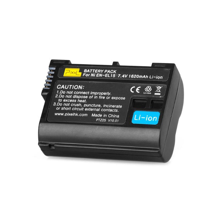 Pixel EN-EL15 zamjenska baterija 1620mAh 7,4V (Nikon D800, D800e, D7000, D7100, D600, D610, Micro-V1)