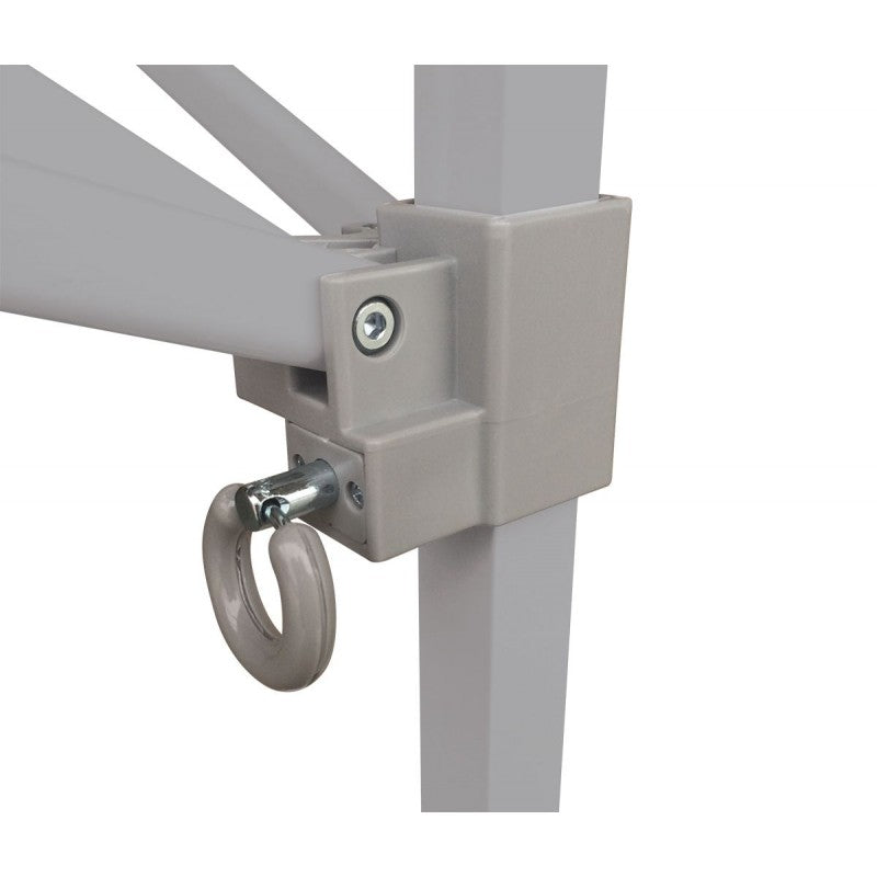 E-Z UP® AMBASSADOR 3x3m šator, crni okvir + sivi krov + torba na kotačima