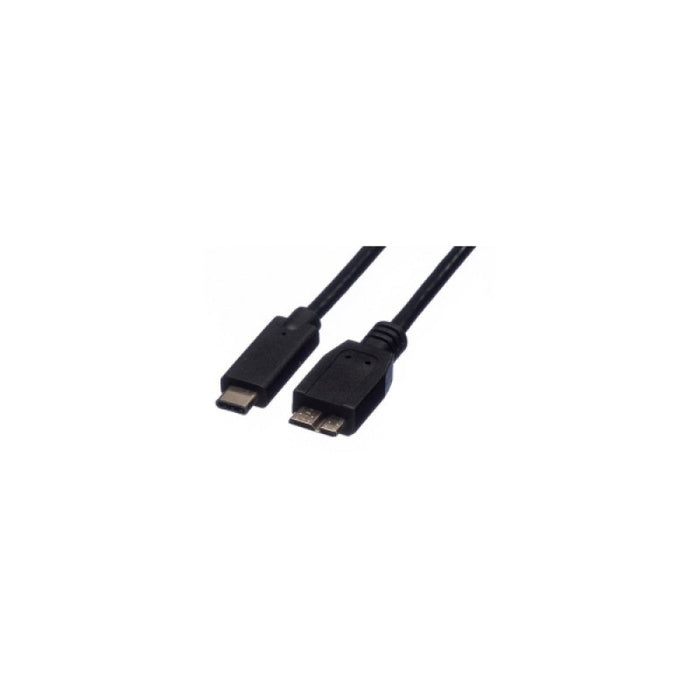 Roline USB3.1 kabel TIP C-microB M/M, 0.5m, crni