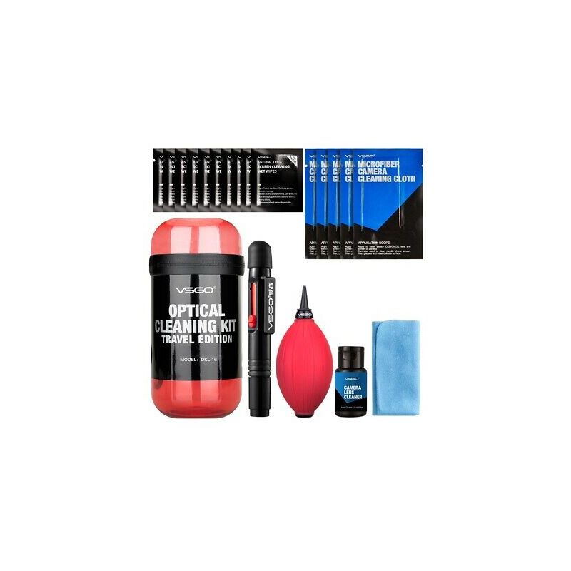 VSGO 6-in-1 Optical Cleaning Kit TRAVEL (crveni)
