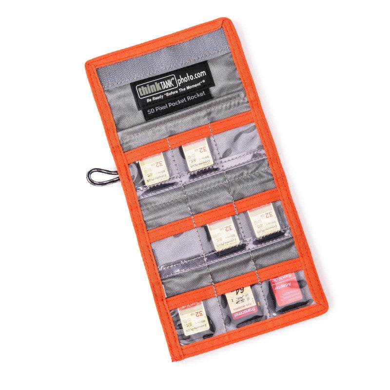 Think Tank Pixel Pocket Rocket™ ORANGE, etui za 9 SD memorijskih kartica