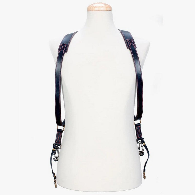 BRONKEY Tokyo #701, CRNI DUPLI kožni remen za fotoaparat (Large)