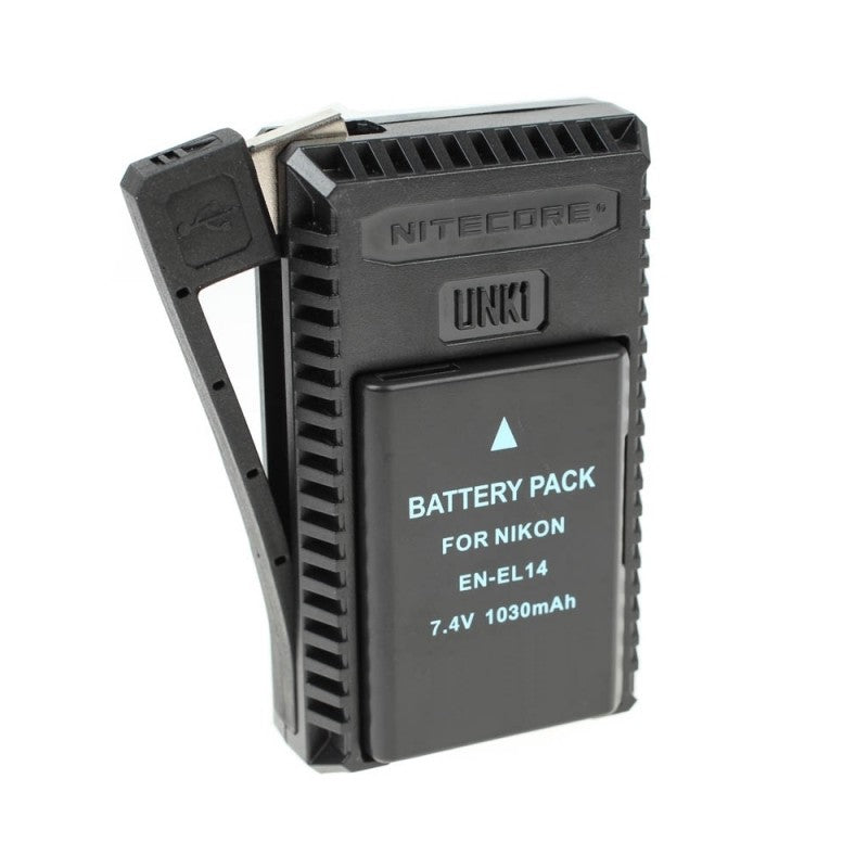 Nitecore Punjač USB UNK1 Dvostrani putni (Nikon EN-EL14A/EN-EL15)